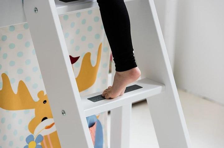 Produktbild Flexa Halbhohes Bett White mit Rutsche und schräger Leiter (90 x 200 cm)