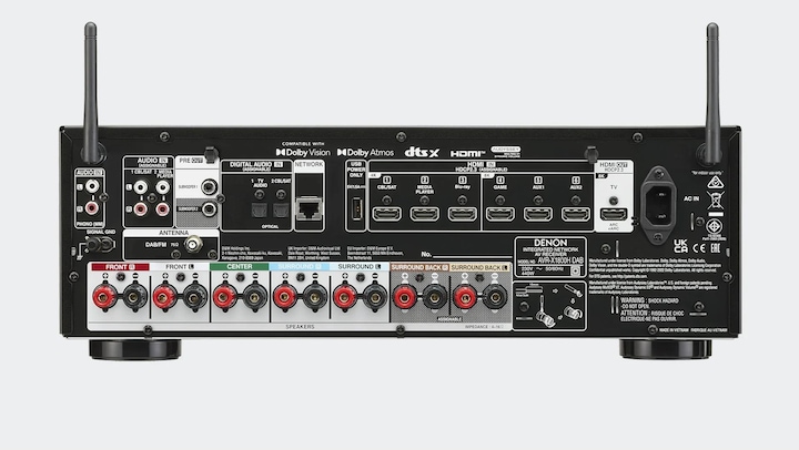 Actual product image Denon AVR X1800H DAB (7.2 channels, DAB+, FM, AM, DAB)
