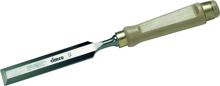 Actual product image Cimco Firmer chisel DIN 5139, cutting edge width 25 mm blade length 148 mm size 278 mm (25 mm)