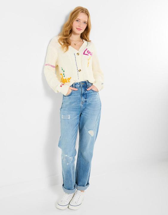 Produktbild Joe Browns Oversized Embroidered Cable Knit Cardigan (52)