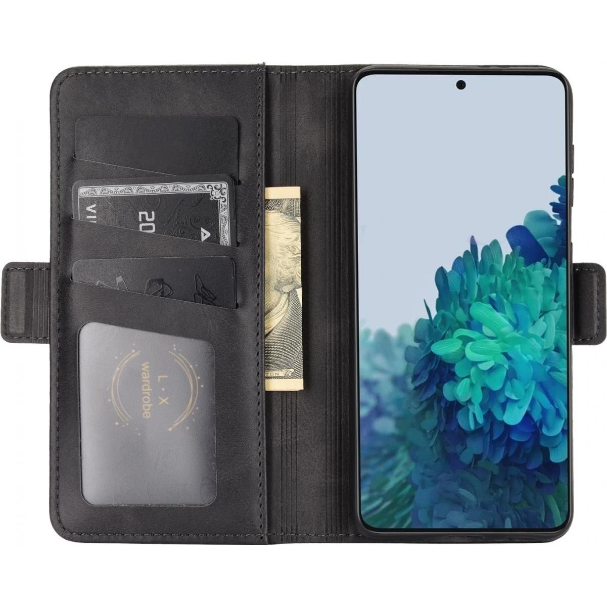 Thumbnail - Screenguard Samsung Galaxy S21 CardLounge Lederhülle (Samsung Galaxy S21), Smartphone Hülle, Schwarz