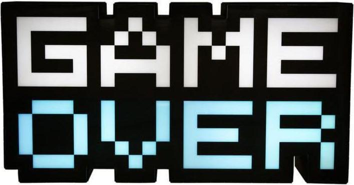 Produktbild Paladone Products 8-BIT Lampe Game Over