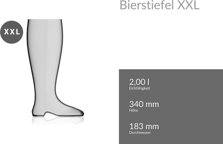 Rastal XXL Riesen-Bierstiefel (2 l, 1x)