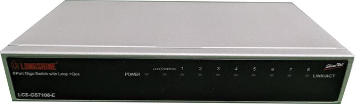 Actual product image Longshine Switch 8x GE GS7108-E (8 ports)
