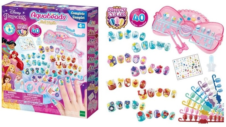 Actual product image Aquabeads Disney Princesses Nail Studio