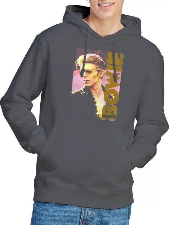 Produktbild David Bowie Smokin Kapuzenpullover (L)