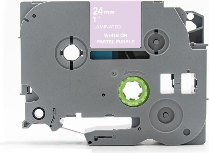 Actual product image Hermex Alternatives Etikettenband zu Brother TZe-MQF55 Beschriftungsband (2.40 cm, White)