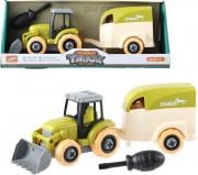 Produktbild Jono Toys Traktor mit Pferdeanhänger und Pferd 26 cm DIY