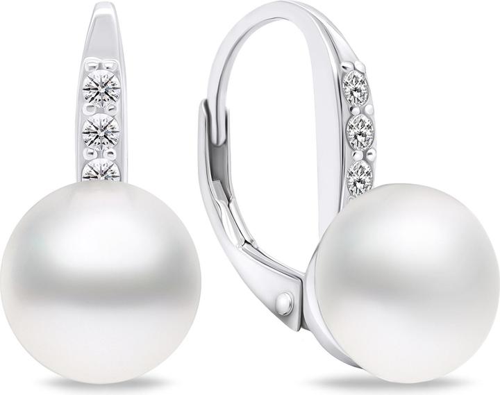 Immagine prodotto Brilio Argento - Incantevoli orecchini in argento con perle e zirconi EA723W