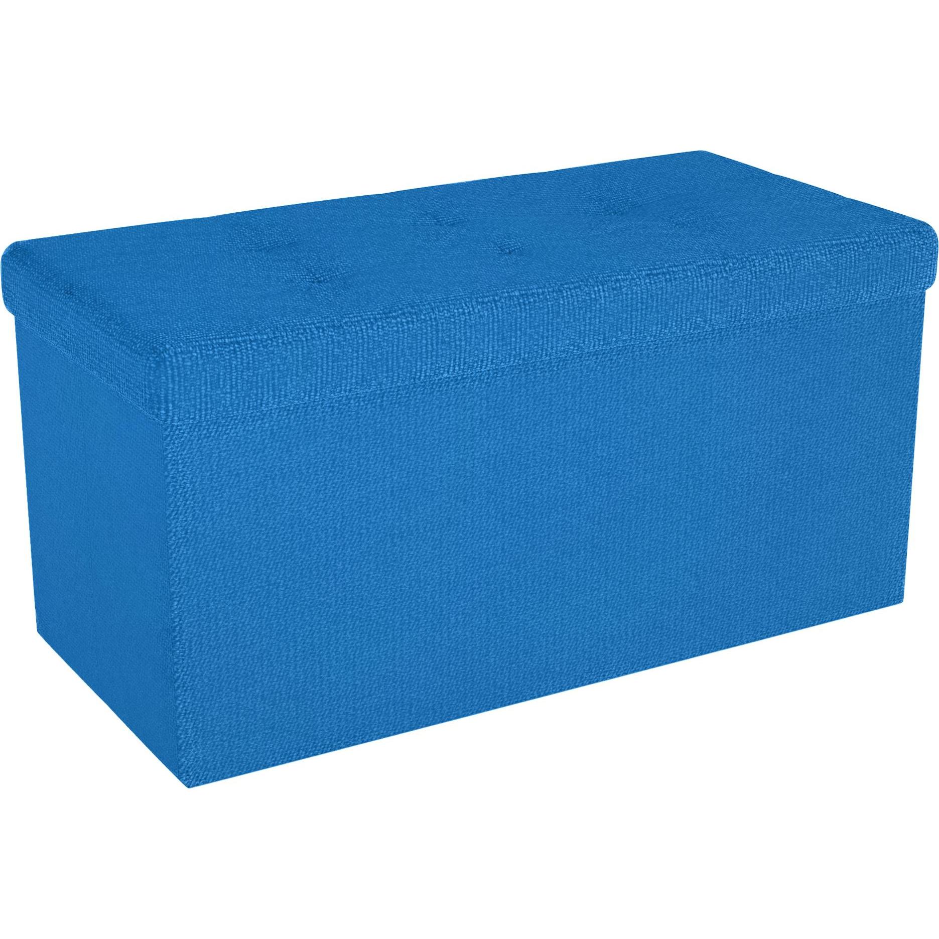 Intirilife, Sitzbank, Sitzbank 76x38x38 cm in OZEAN BLAU (76 cm)