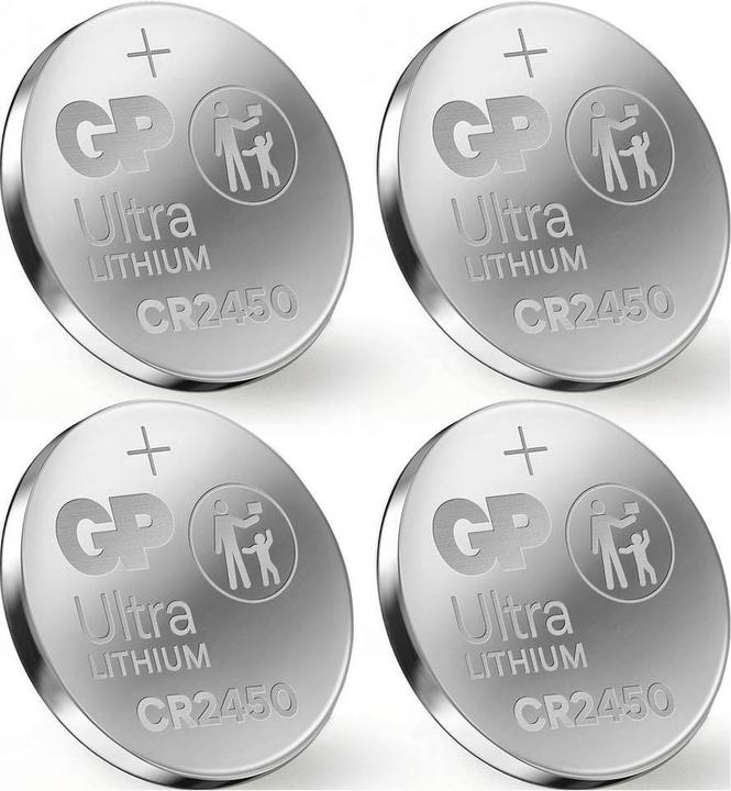 Productafbeelding GP Batteries 4 GP knoopcel CR2450 3,0 V (4 Pcs., CR2450, 540 mAh)