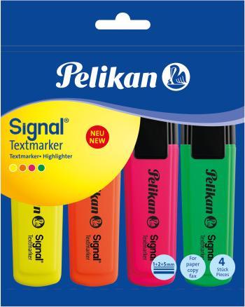 Productafbeelding Pelikan Signaalmarkeerstift 4 stuks geassorteerde kleuren, in polybag (4 x)