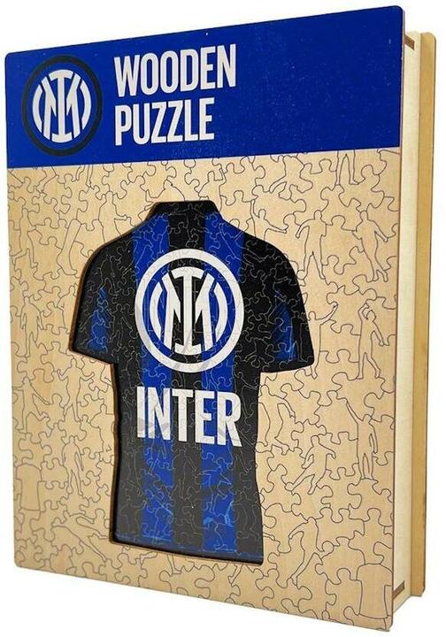 Iconic FC Inter Milan - Jersey - Wooden Puzzle Size S (150 pieces) (150 pieces)