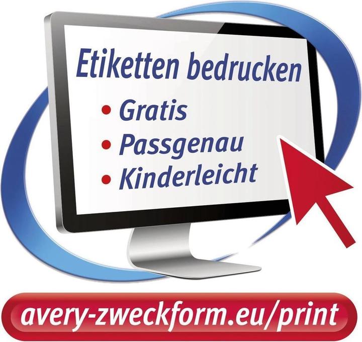 Produktbild Avery Runde Etiketten, ablösbar