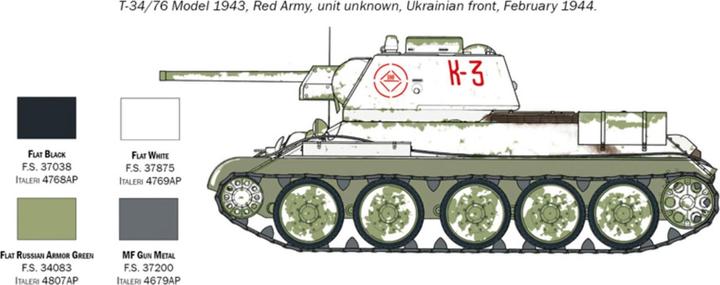 Produktbild 1:72 T34/76 Mod. 43