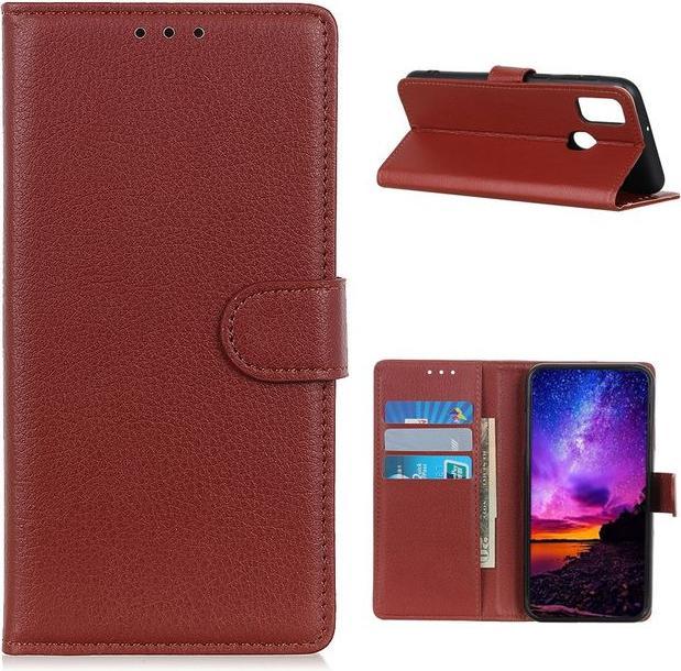 Actual product image MU Classic Litchi Leather Bookcover Series (Realme 7i)