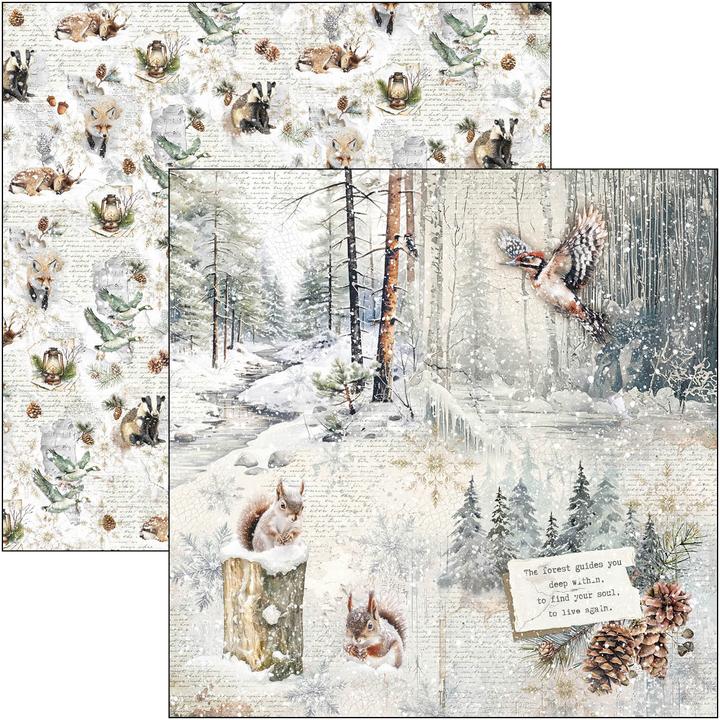 Image du produit Ciao Bella Scrapbook-Papier "Forest Tales", 12 Blatt, 30,5 x 30,5 cm (190 g/m², 12x)