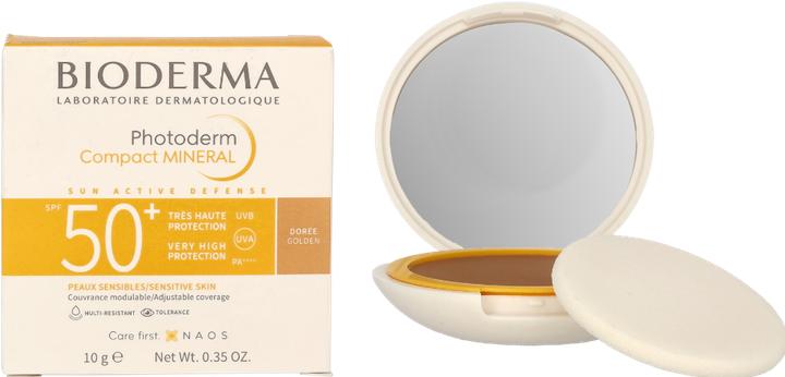 Actual product image Bioderma Photoderm Compact SPF50 Golden (Sun cream face, SPF 50, 10 g)