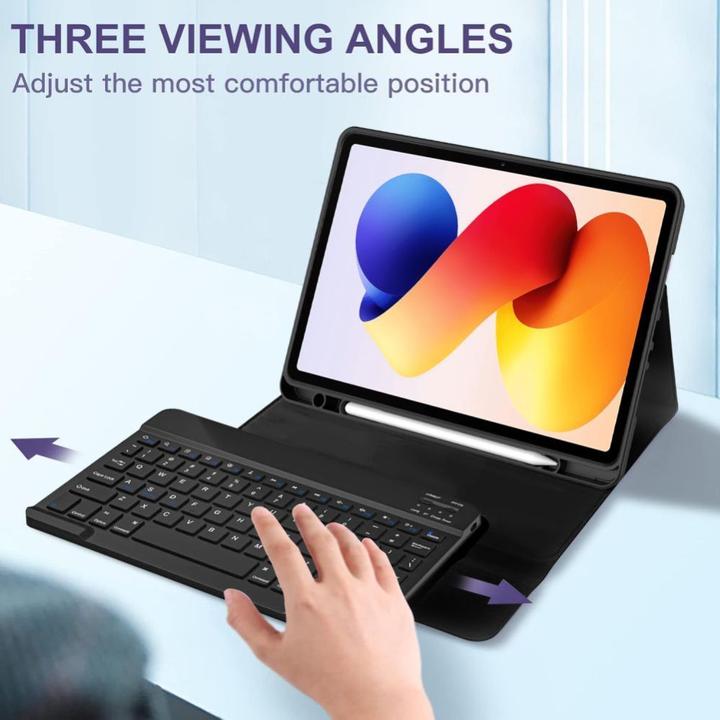 Actual product image 4Kom Tech-Protect Sc Pen + Tastatur Xiaomi Poco Pad M1 / Redmi Pad 2 Pro 12.1 Schwarz (DE, Xiaomi Poco Pad)