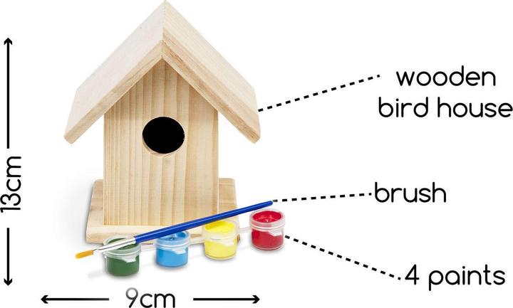 Productafbeelding BS Vogelhuisje om te schilderen