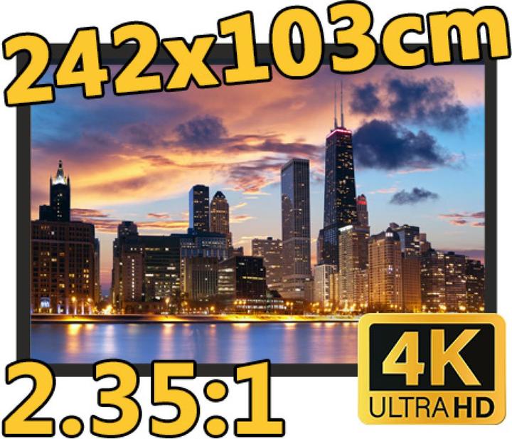 Produktbild Berling Rahmen-Leinwand, 2.35:1, 103" (242x103cm), Premium-Linie, (103", 2.35:1)