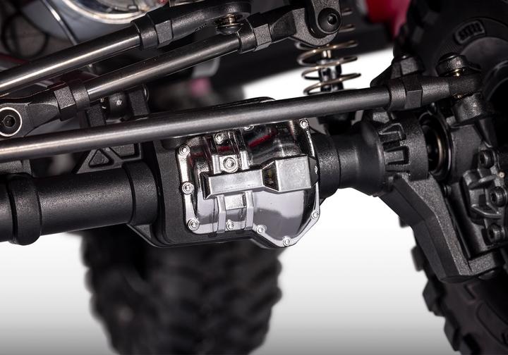 Actual product image Traxxas TRX-4 Chevy K10 High-Trail Electric Brushed Crawler 4WD 1:10 RTR Red (RTR Ready-to-Run)