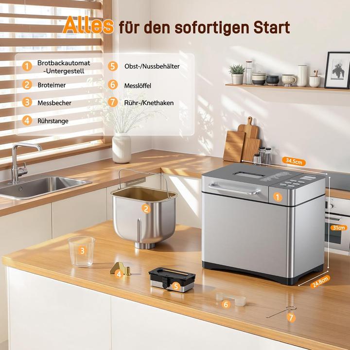 Produktbild Jummico 19in1 Brotbackautomat