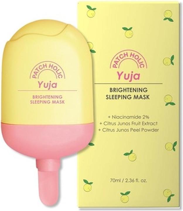 Actual product image Patch Yuja Brightening Sleeping Mask Vitamin C Face Mask Skincare Essential (70 ml)