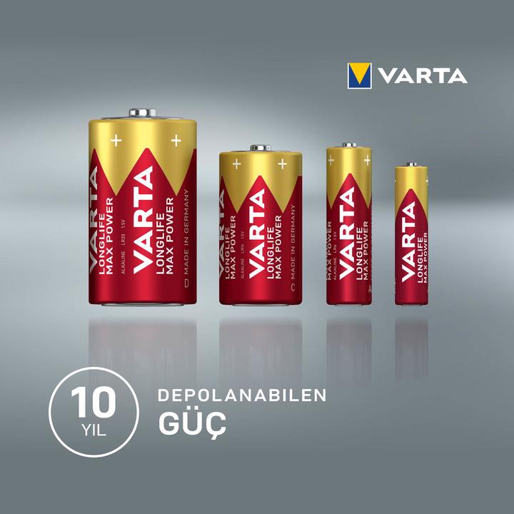 Image du produit Varta LONGLIFE Max Power (4 pcs, AA, 2980 mAh)