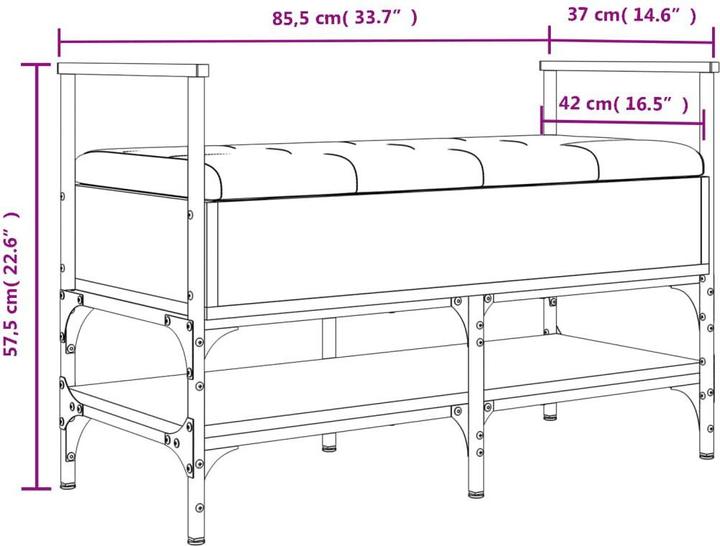 Produktbild vidaXL Serena (85.5 x 42 x 57.5 cm)
