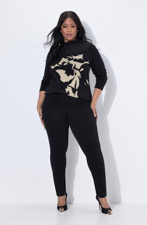 Image du produit Ulla Popken Jegging stretch Sarah, jambe étroite et ceinture élastique (48)