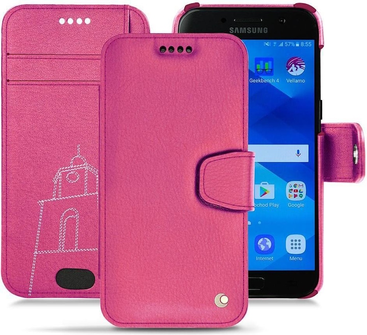 Noreve Lederschutzhülle Wallet (Samsung Galaxy A3 (2017))