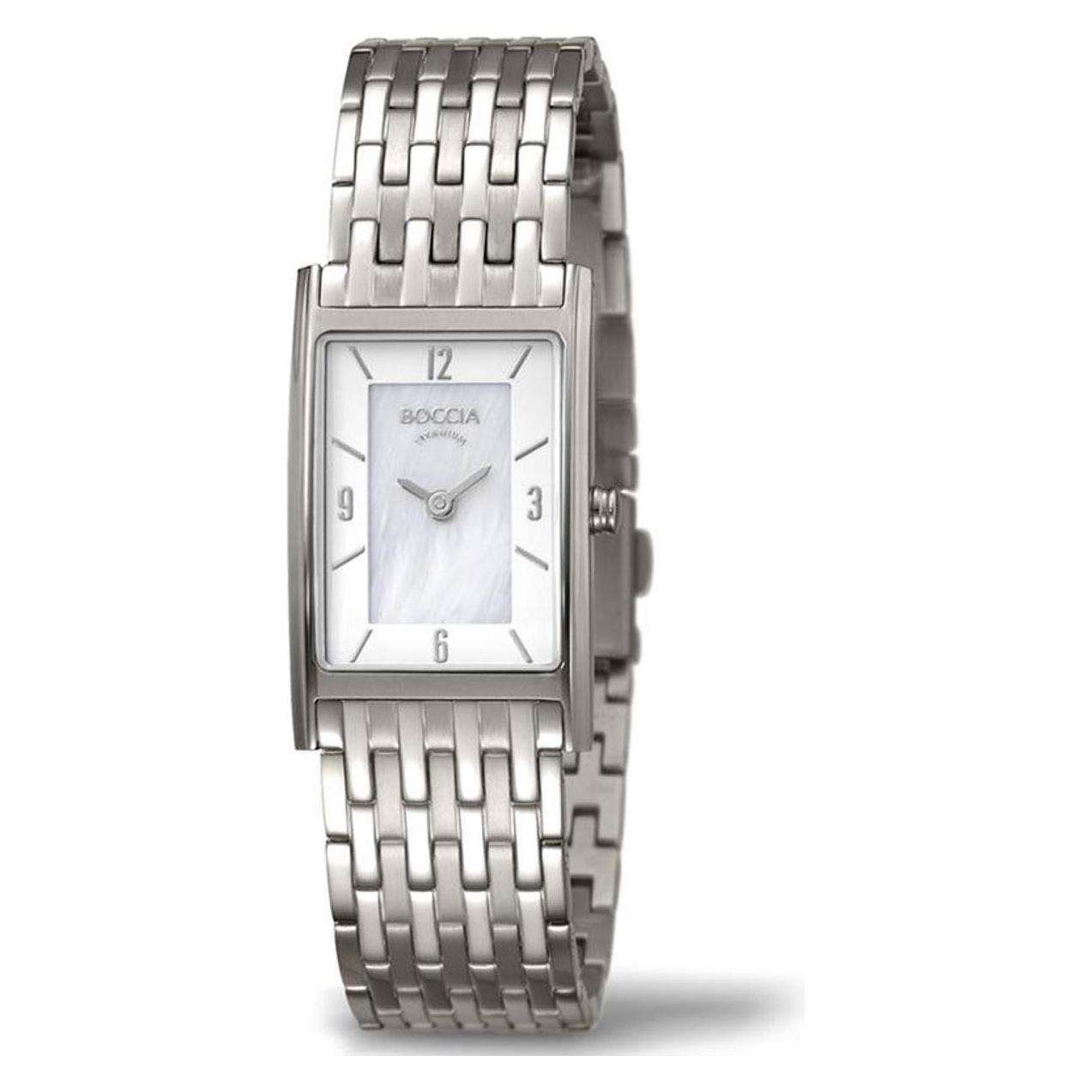 Boccia, Horloge, 3212-07 Dames Titanium Horloge 22mm 5ATM, Zilver, (Analoog Horloge, 22 mm)