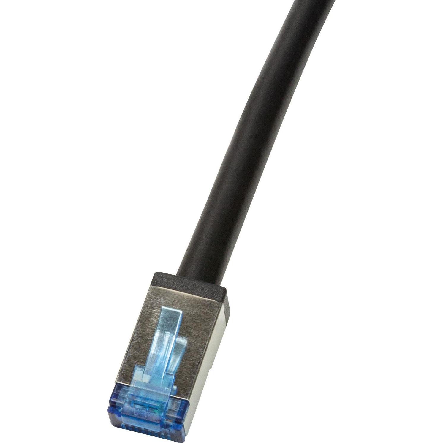 LogiLink Netzwerkkabel (S/FTP, CAT6a, 1 m), Netzwerkkabel