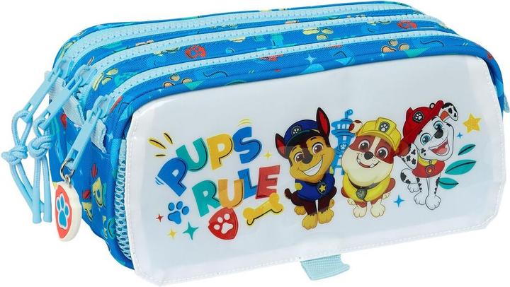 Paw Patrol The Dreifaches Mehrzweck-Etui Pups Rule Blau 21,5 X 10 X 8 Cm