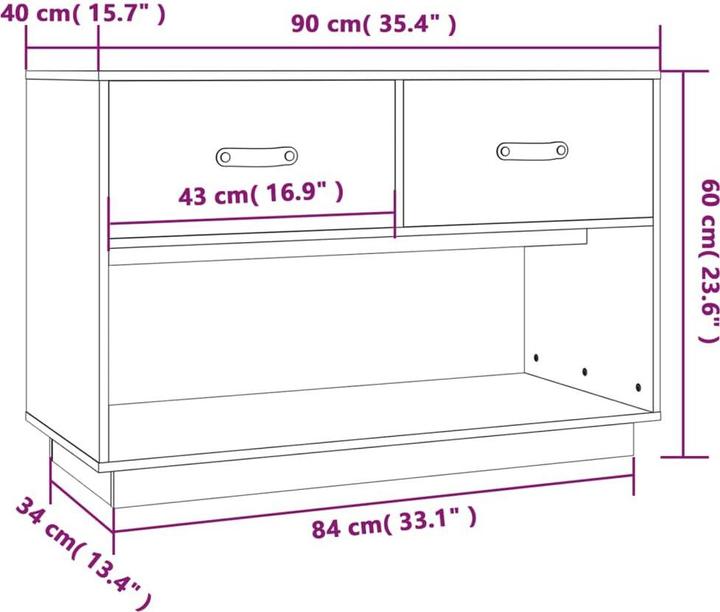 Image du produit vidaXL TV-Schrank (90 x 40 x 60 cm)