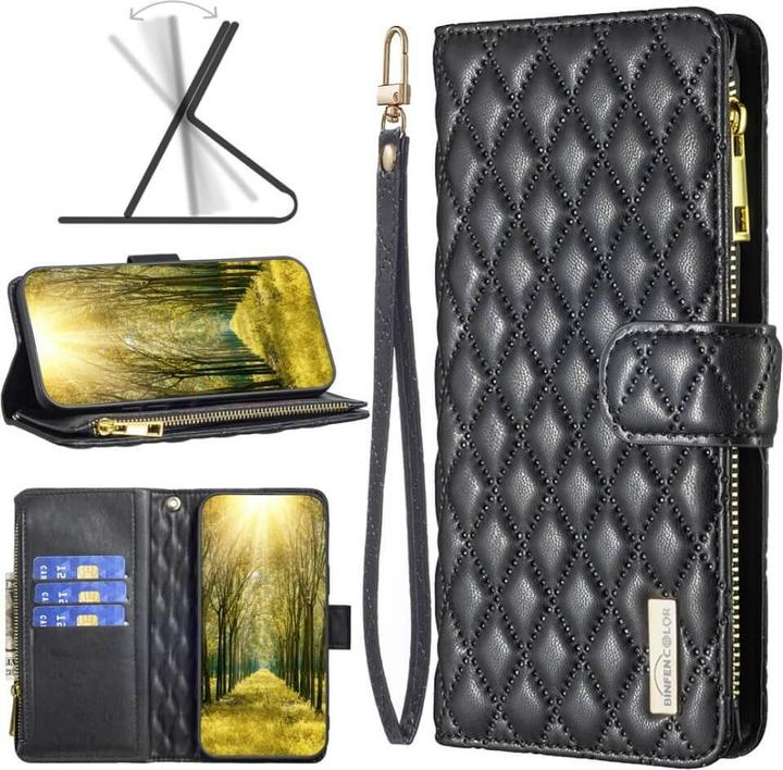 Produktbild Binfen Color Xiaomi Redmi 12C - BINFEN Brieftaschen Hülle schwarz (Xiaomi Redmi 12C)