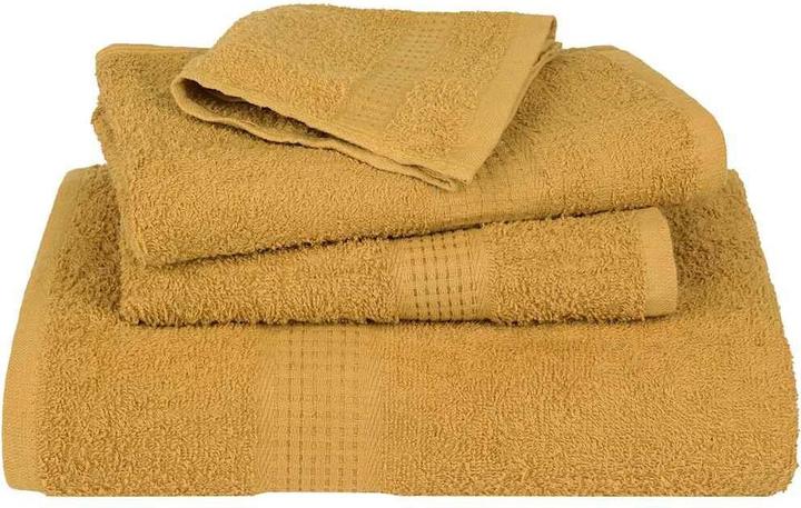 Image du produit vidaXL Serviettes de douche 2 pcs. Golden 70x140 cm 360 g/m² 100% coton Serviette de bain (70 x 140 cm)