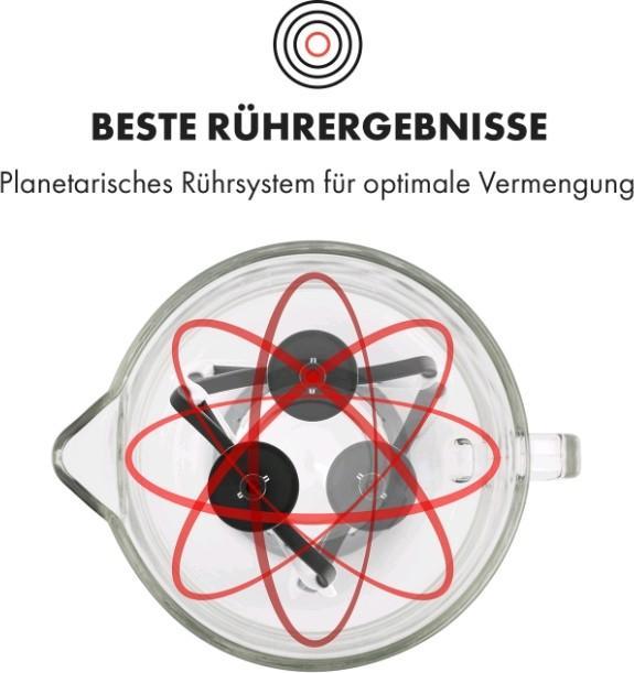 Image du produit Klarstein Lucia Rossa 2G Robot de cuisine rouge (1300 W, 5 l)