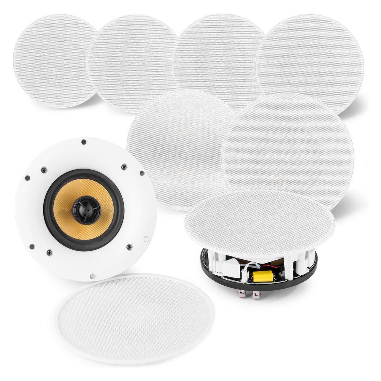 Inventum Speakerset (4x) - Power Dynamics WCS50 Wifi Plafondspeakers Bluetooth - 400W (Passief, 2x 50 W), Pa-luidsprekers, Wit