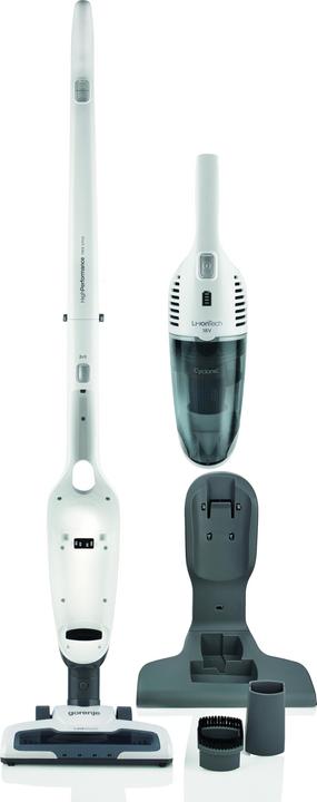 Actual product image Gorenje SVC180FW Vacuum cleaner, Handstick 2in1, Operating time 50 min, Dust container 0.6 L, Chargi