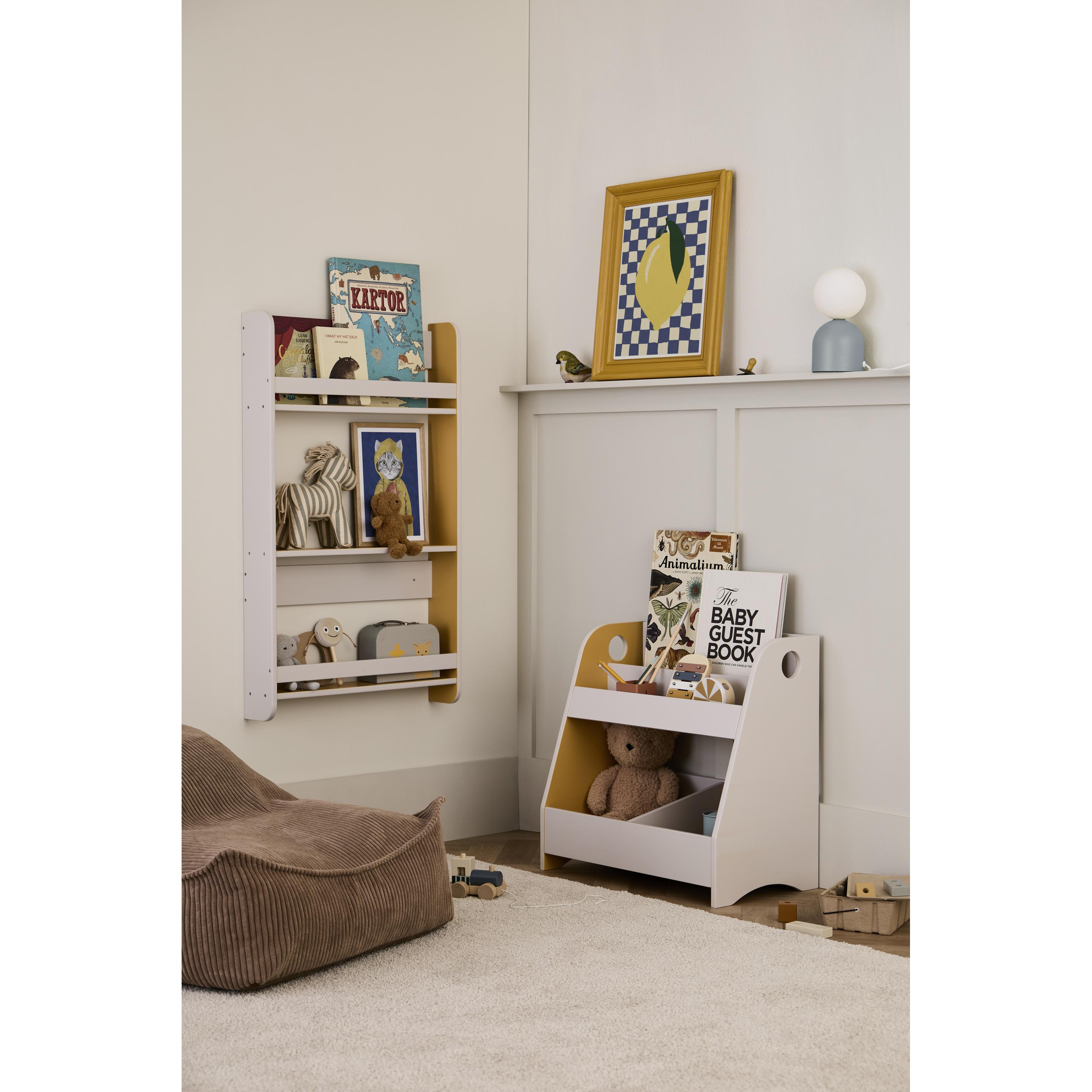 Thumbnail - Kids Concept, Kinderregal, Ablagefach grau, mustard