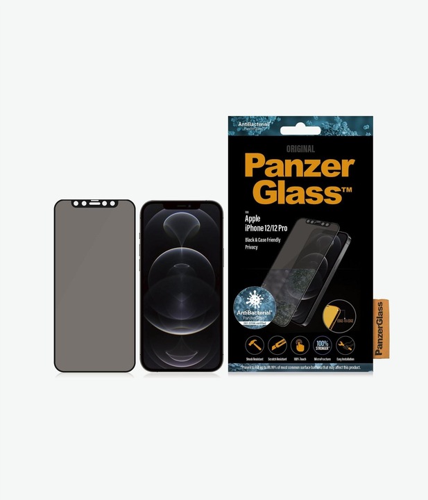 Actual product image PanzerGlass Case Friendly Privacy (1 Piece, Apple iPhone 12, Realme 12 Pro+)