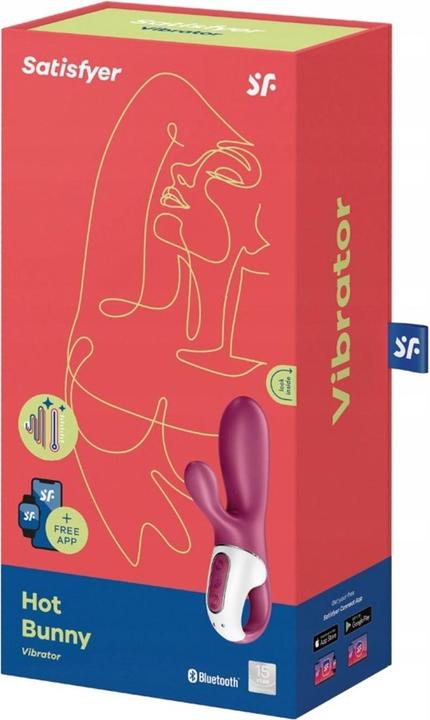 Actual product image Satisfyer Hot Bunny - Heated Rabbit Vibrator
