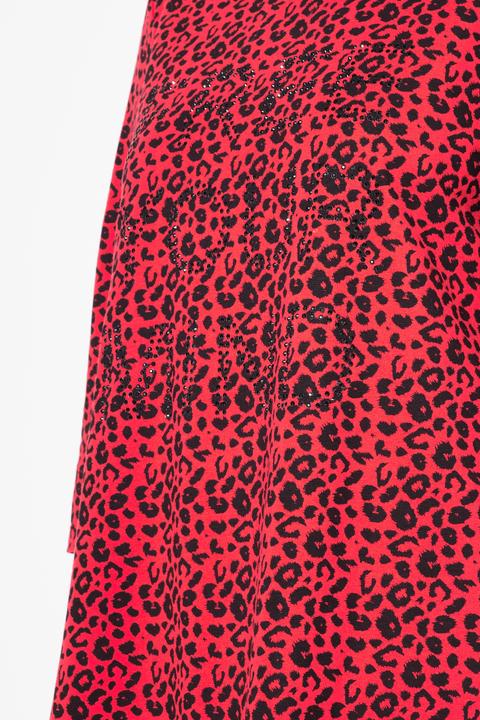 Produktbild Miamoda Longshirt, Leomuster, Glitzer-Statement, 3/4-Ärmel (44)
