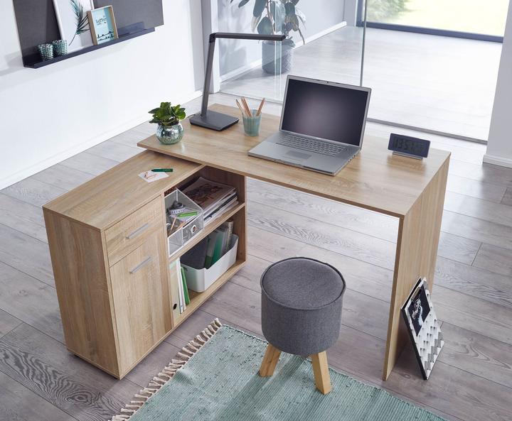Image du produit Wohnling Bureau d'angle (120 x 107 x 75 cm)