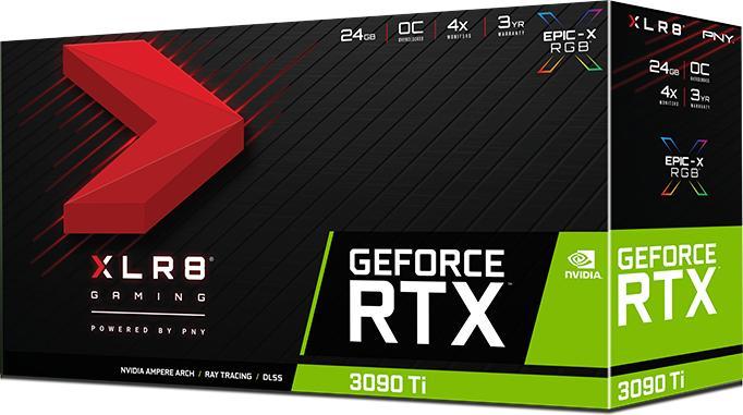 Image du produit PNY GeForce RTX 3090 Ti OC GDDR6X 3xDP 1.4 1xHDMI 2.1 (24 Go)