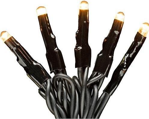 Konstsmide Gnosjö LED-Microkette Aussen 200er kurz 3898-800 amber L19,9m Zultg 5m sw (19.90 m)