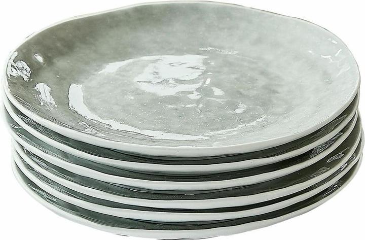 Actual product image Loberon Desserteller 6er Set Braganza grün (6 pcs.)