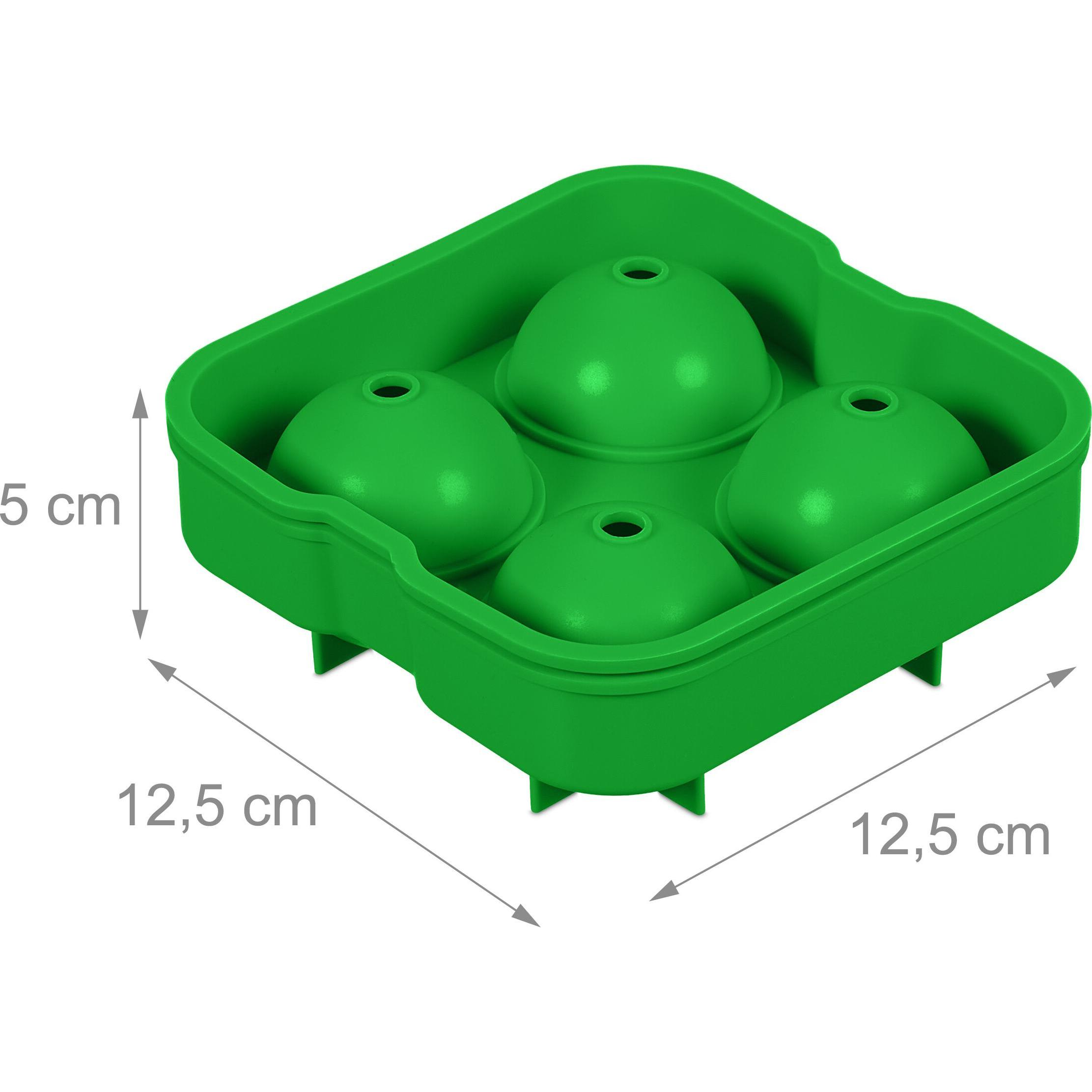 Thumbnail - Relaxdays 2x Eiswürfelform, Eisherstellung, Grün
